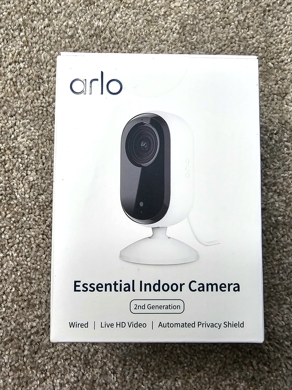 Arlo Essential Indoor Camera (White) - 2nd Generation